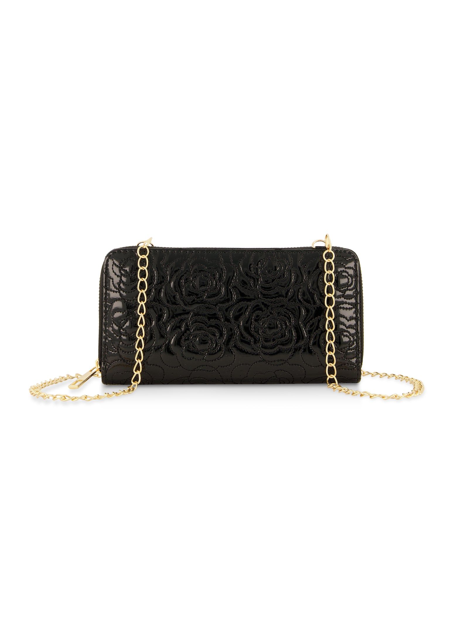 Floral Embossed Zip Crossbody Wallet sold by Rainbow product image thumbnail 2