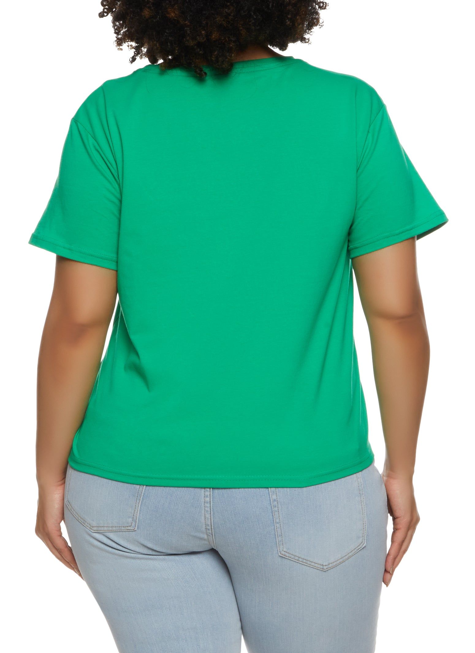 Plus Size Classy Rhinestone Graphic Tee sold by Rainbow product image thumbnail 2