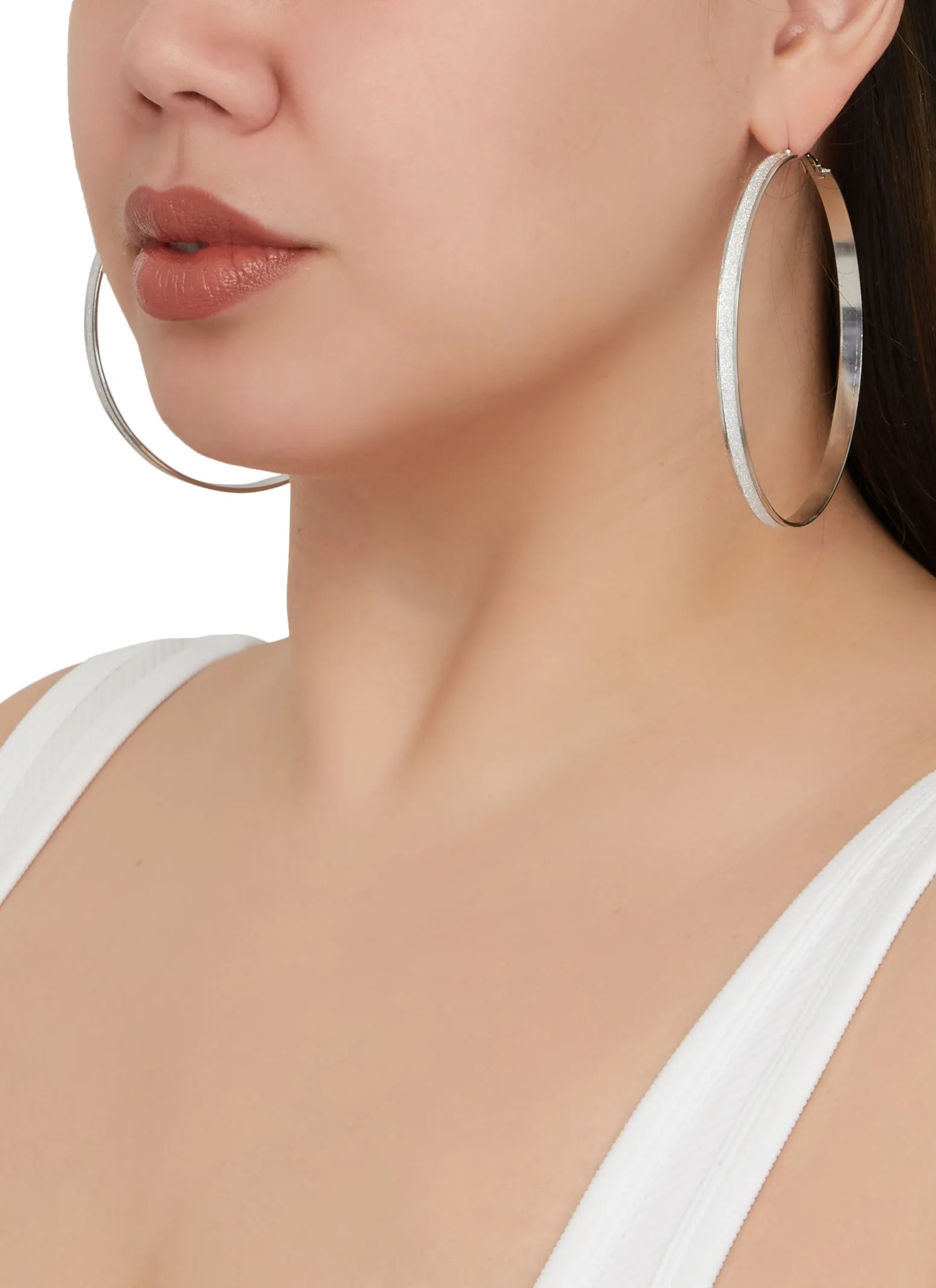 Assorted Glitter Hoop Earring Trio sold by Rainbow product image thumbnail 2