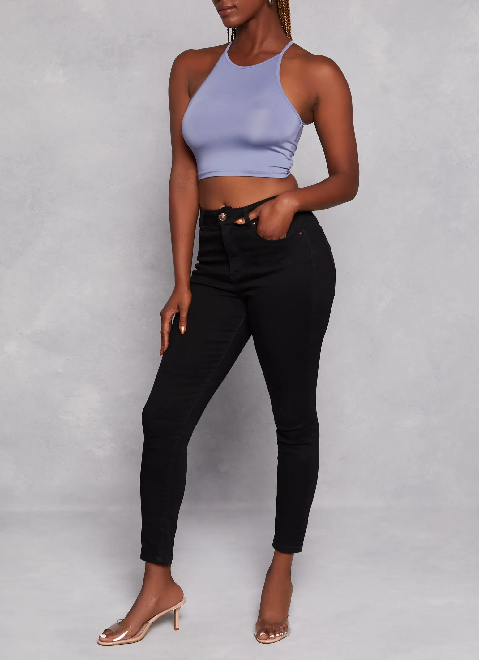 Daisy High Neck Cropped Cami sold by Rainbow product image thumbnail 2