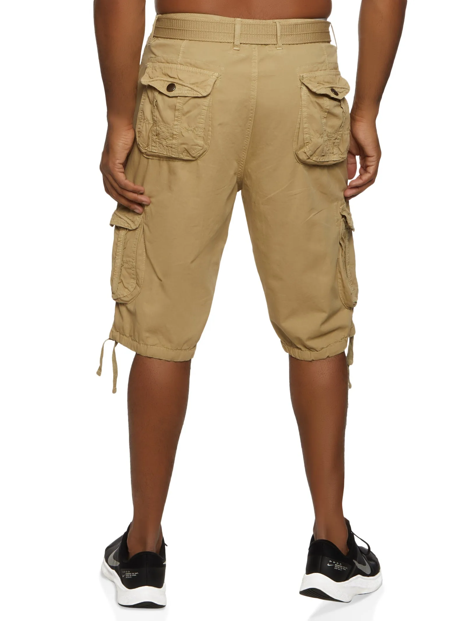 Mens Twill Belted Cargo Shorts sold by Rainbow product image thumbnail 2