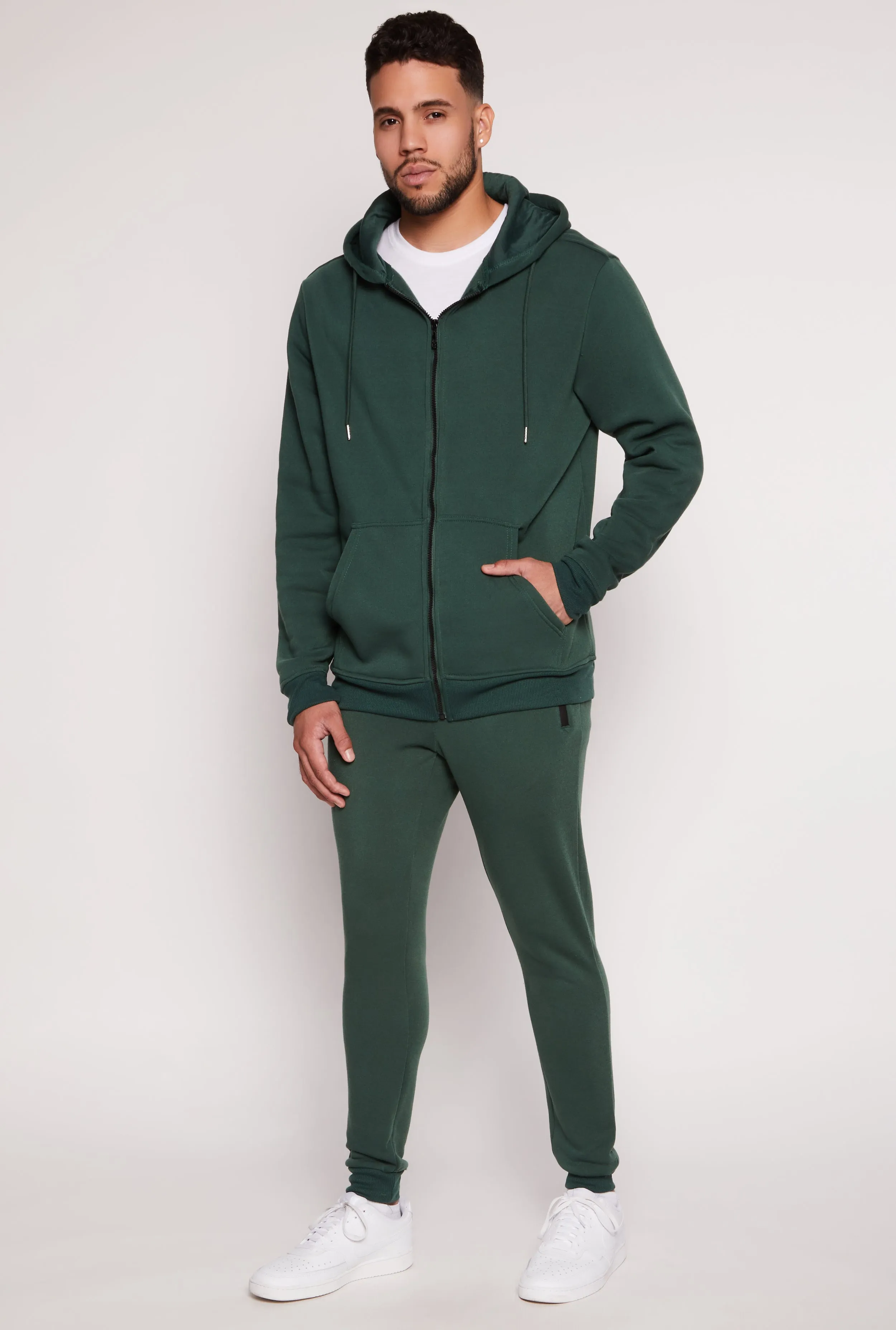 Mens Zip Front Hoodie sold by Rainbow product image thumbnail 2