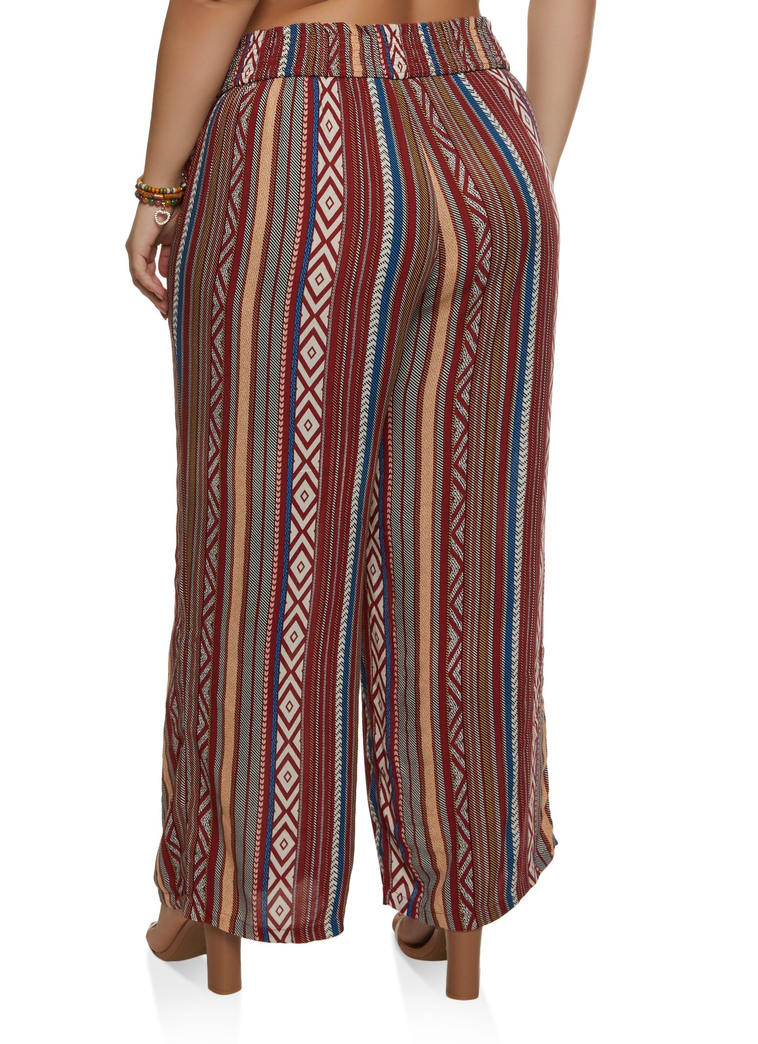 Plus Size Boho Print Palazzo Pants sold by Rainbow product image thumbnail 2