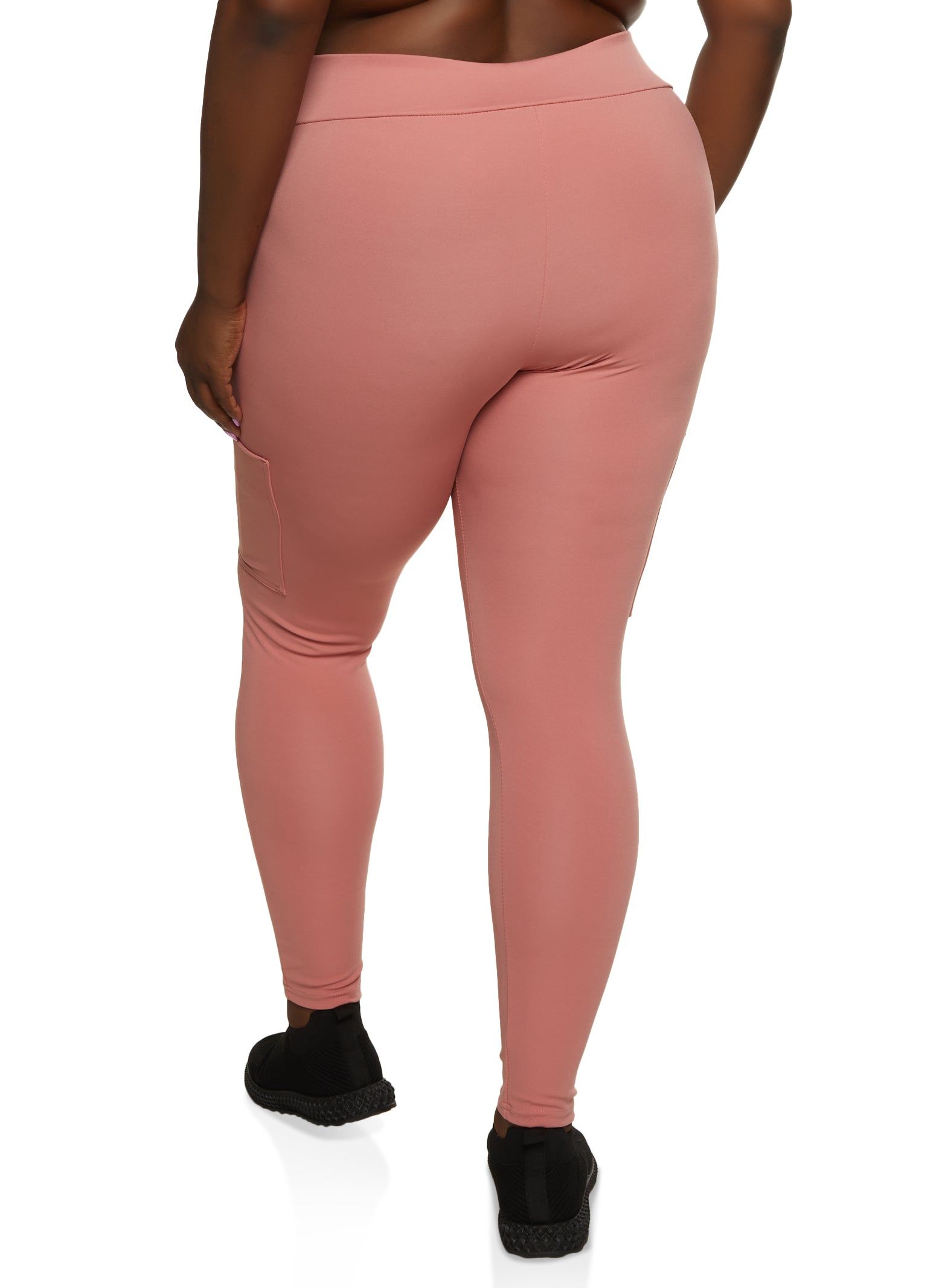 Plus Size Pocket Detail High Waist Leggings sold by Rainbow product image thumbnail 2