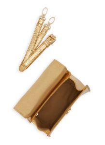 Faux Croc Convertible Top Handle Crossbody Bag sold by Rainbow
