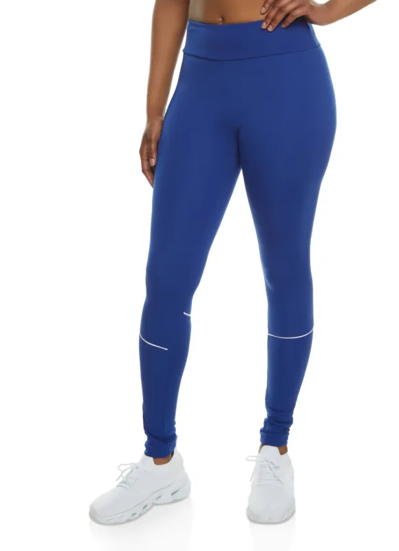 Contrast Piping High Waist Leggings sold by Rainbow