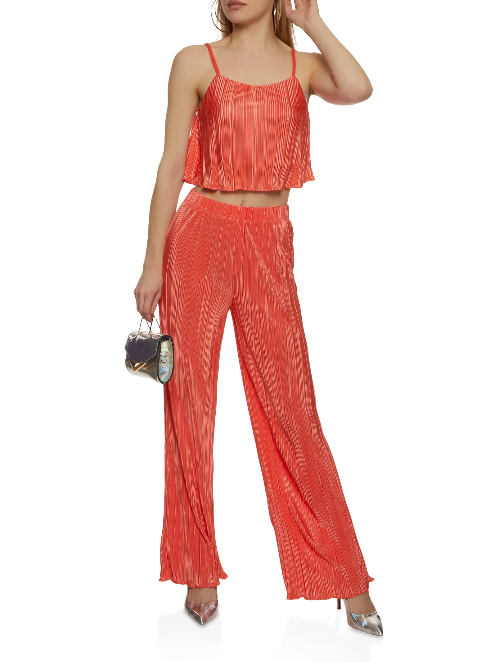 Plisse Scoop Neck Cami sold by Rainbow product image thumbnail 2