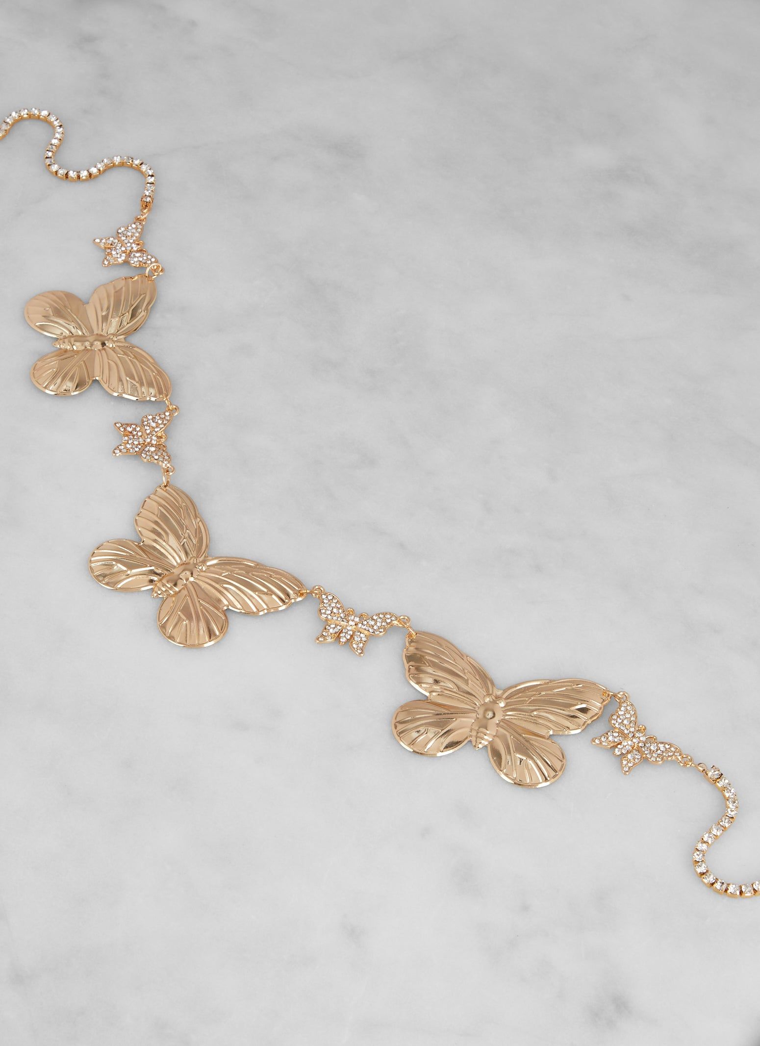 Rhinestone Butterfly Chain Belt sold by Rainbow product image thumbnail 2