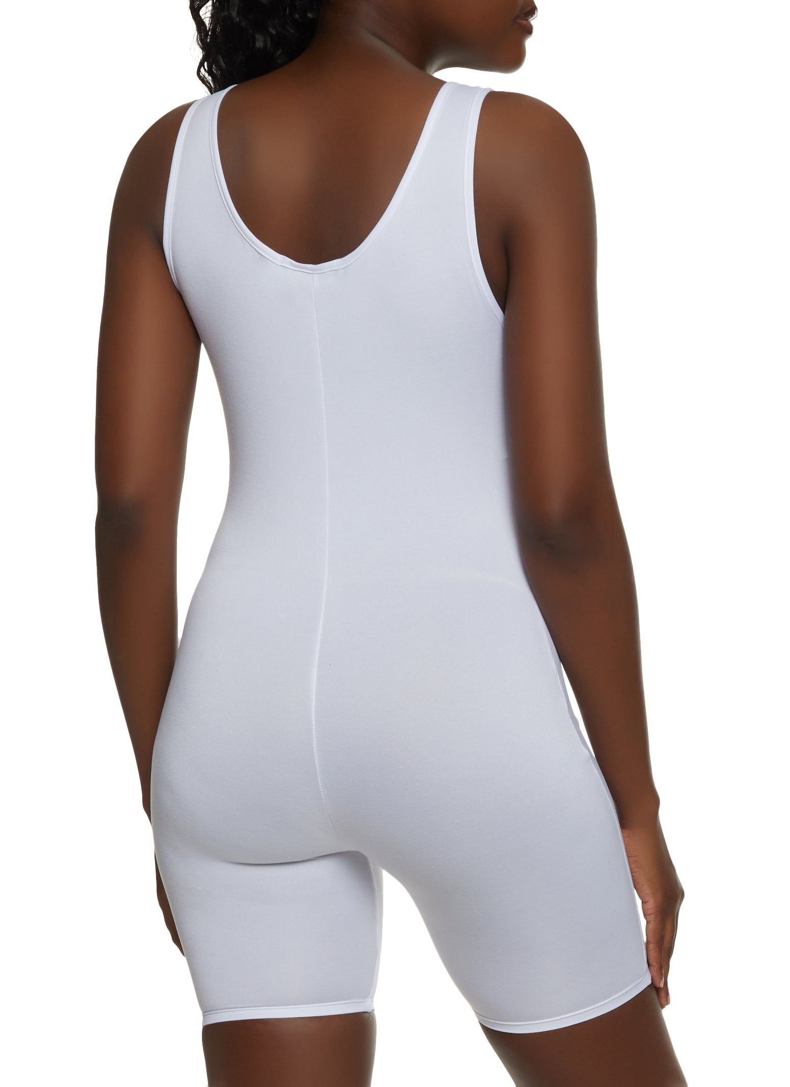 Solid Scoop Neck Tank Romper sold by Rainbow product image thumbnail 2