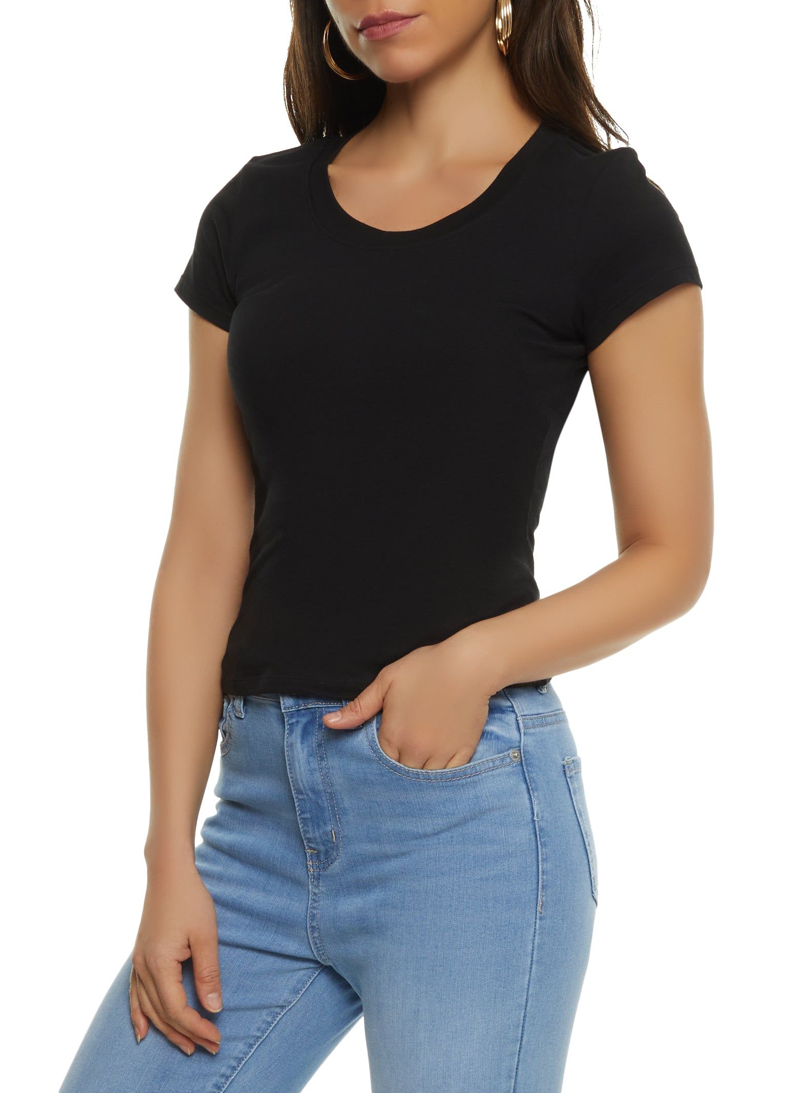 Basic Crew Neck T Shirt sold by Rainbow