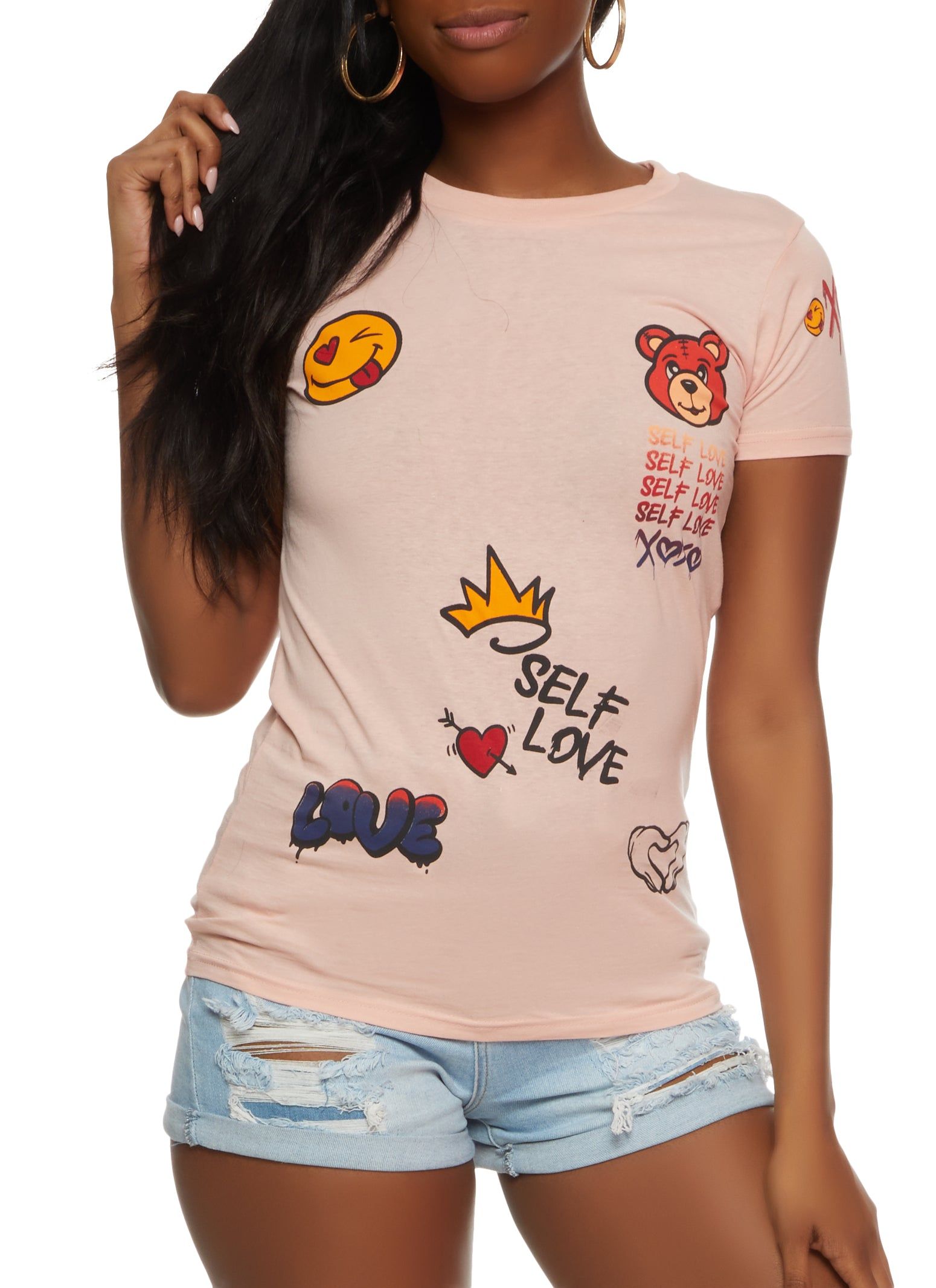 Self Love Graphic T Shirt sold by Rainbow