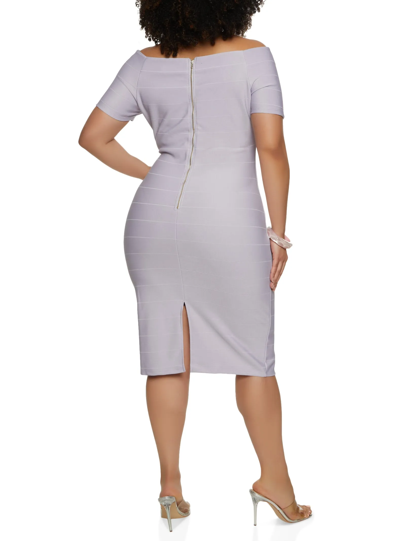Plus Size Haute Monde Off the Shoulder Bandage Dress sold by Rainbow product image thumbnail 3