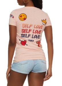 Self Love Graphic T Shirt sold by Rainbow