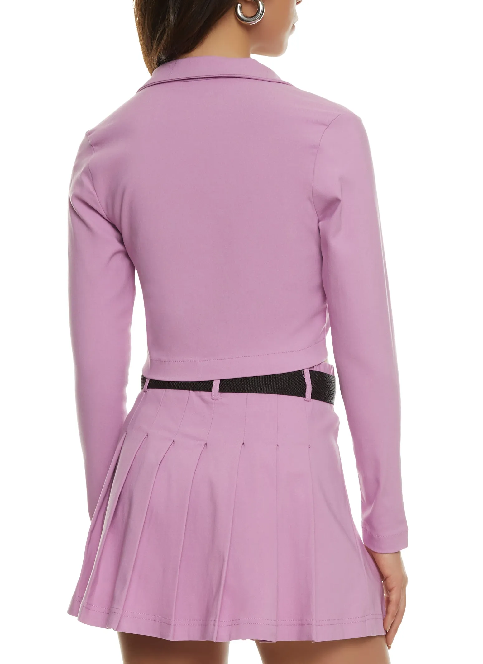 Stretch Snap Button Front Flap Pocket Jacket sold by Rainbow product image thumbnail 3