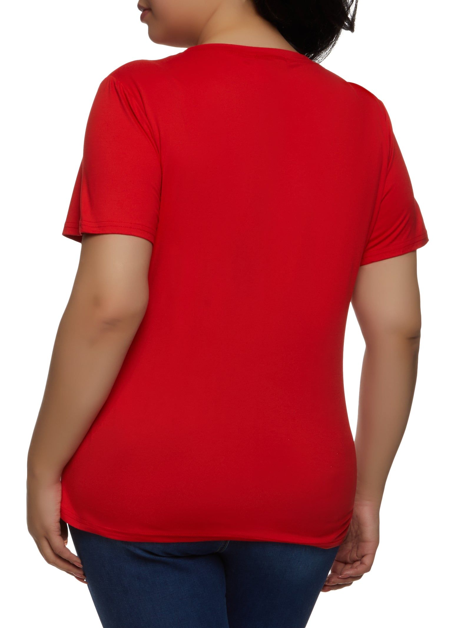 Plus Size Girl Heart Graphic Patch Tee sold by Rainbow product image thumbnail 2