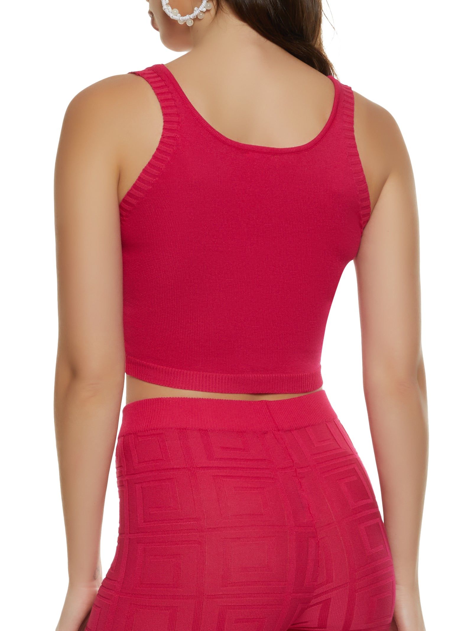 Greek Key Knit Crop Top sold by Rainbow product image thumbnail 3