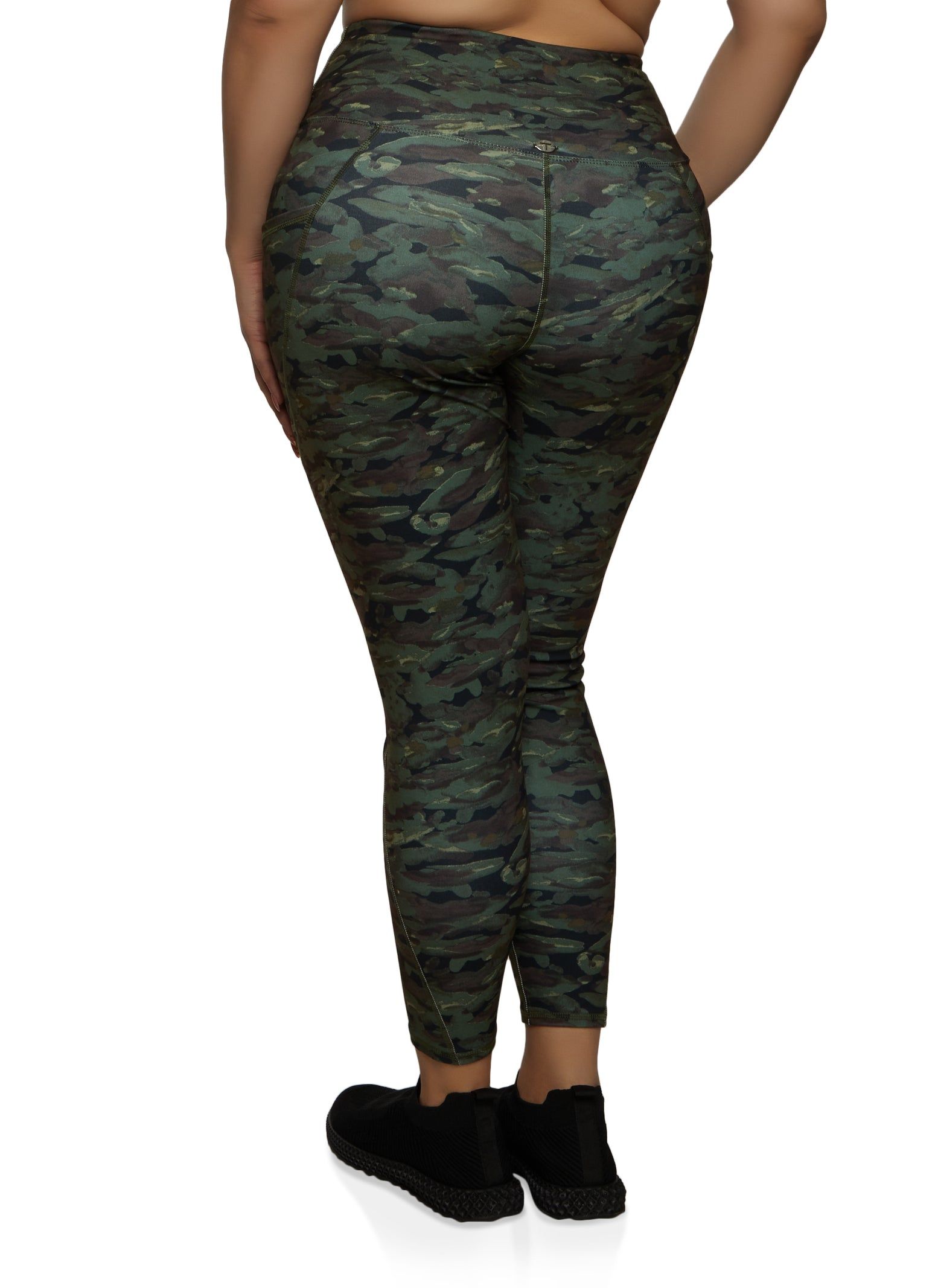 Plus Size Camo High Waisted Leggings sold by Rainbow product image thumbnail 2