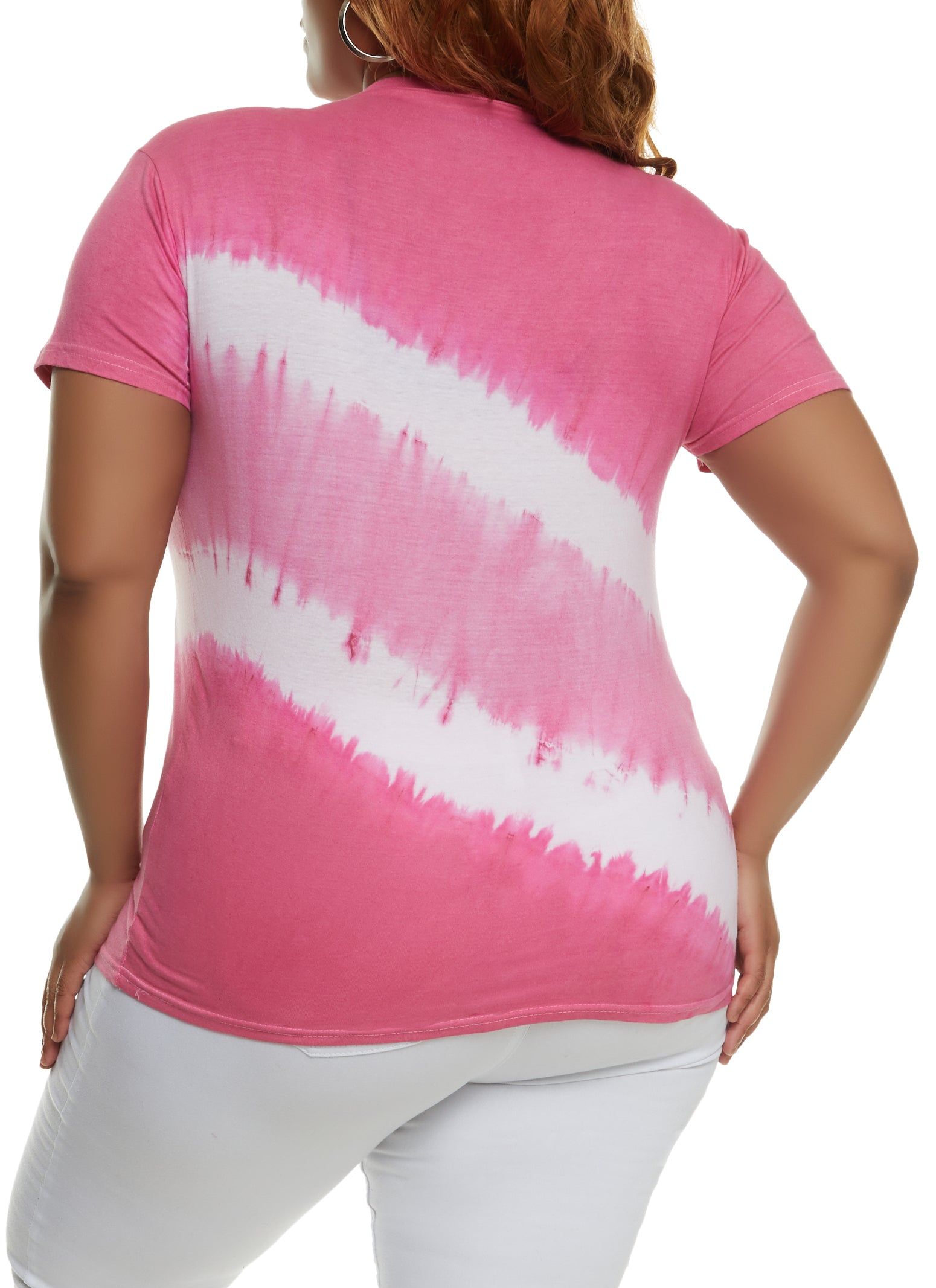 Plus Size Tie Dye Nope Not Today Tee sold by Rainbow product image thumbnail 2