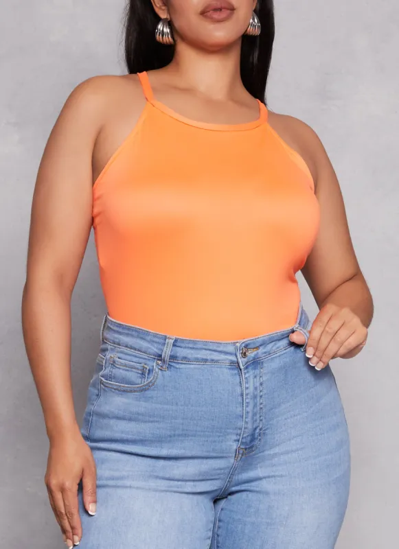 Plus Size Basic High Neck Cami sold by Rainbow