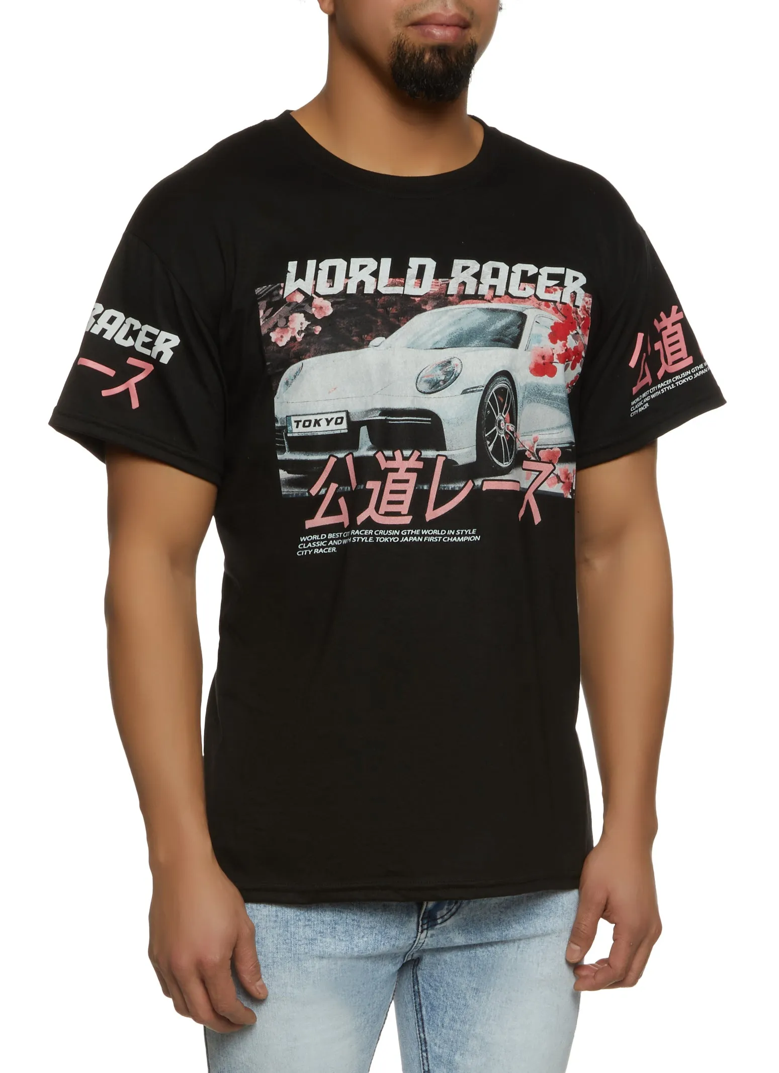 Mens World Racer Graphic Tee sold by Rainbow