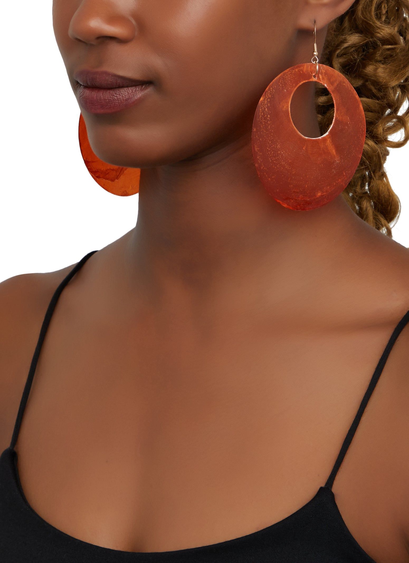 Disc Shell Earrings sold by Rainbow