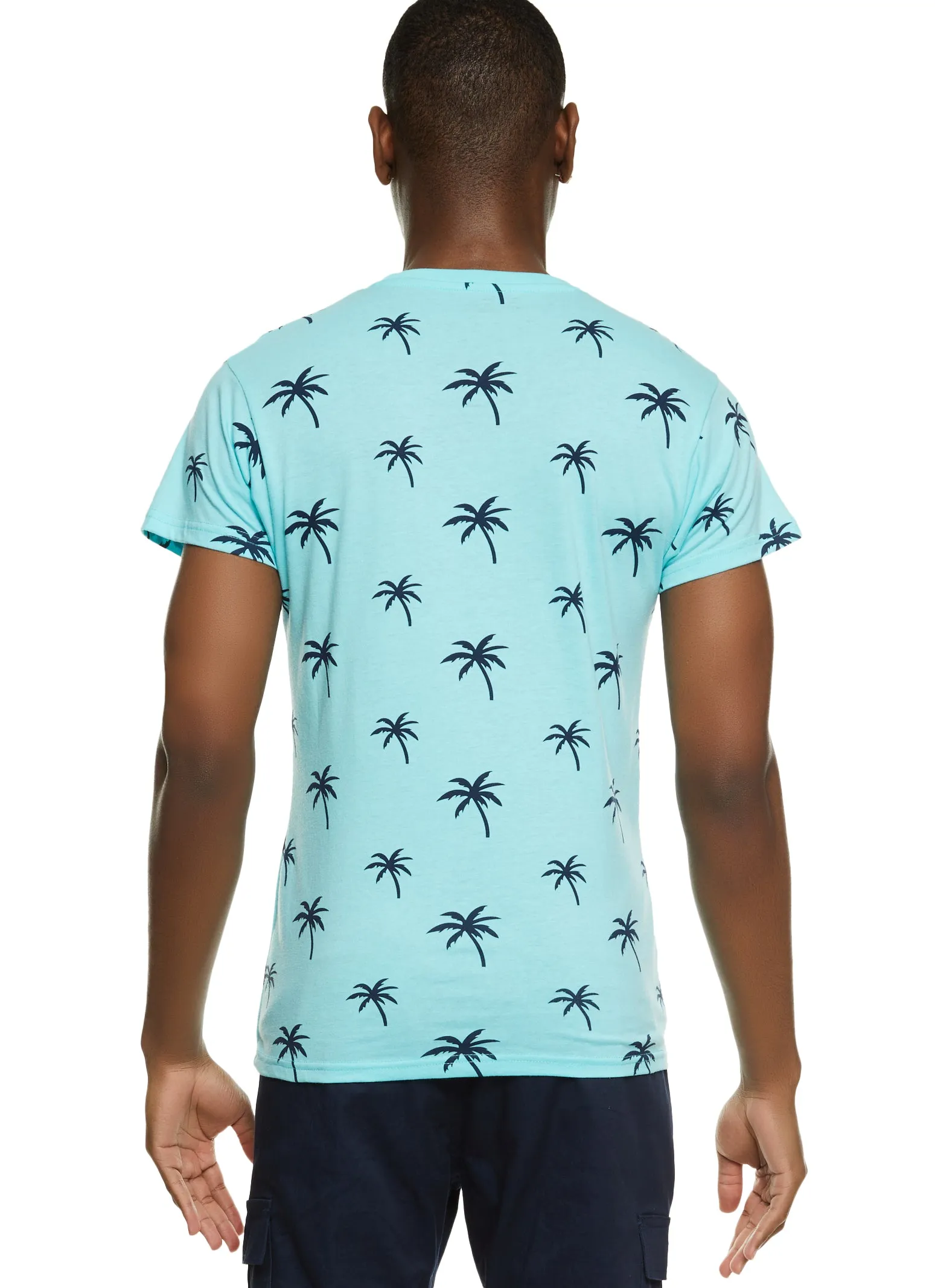 Mens Palm Tree Printed Graphic Tee sold by Rainbow product image thumbnail 2