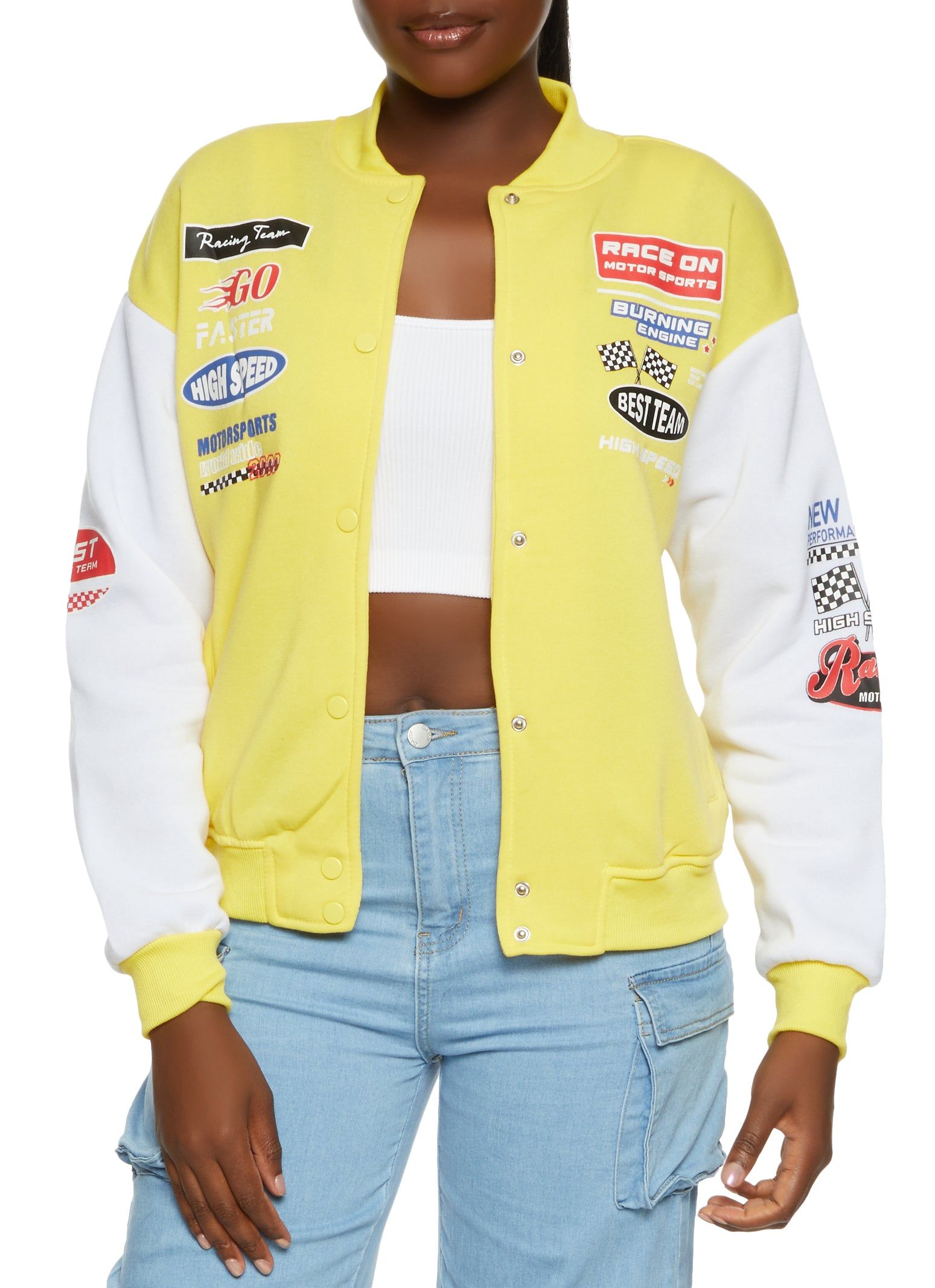 Street Racing Bomber Jacket sold by Rainbow