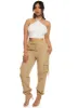 Drawstring Strappy Cargo Pocket Pants sold by Rainbow