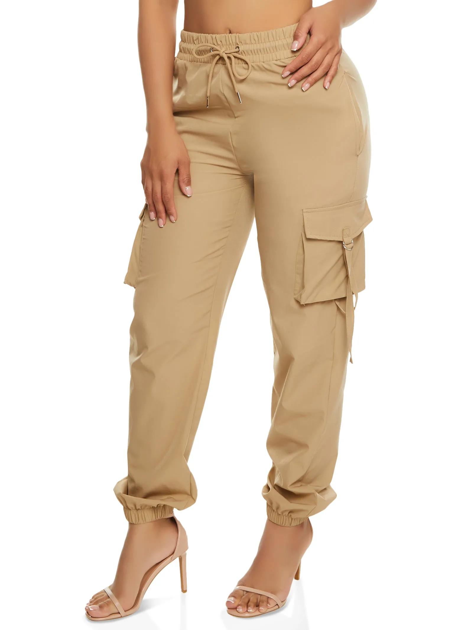 Drawstring Strappy Cargo Pocket Pants sold by Rainbow product image thumbnail 2