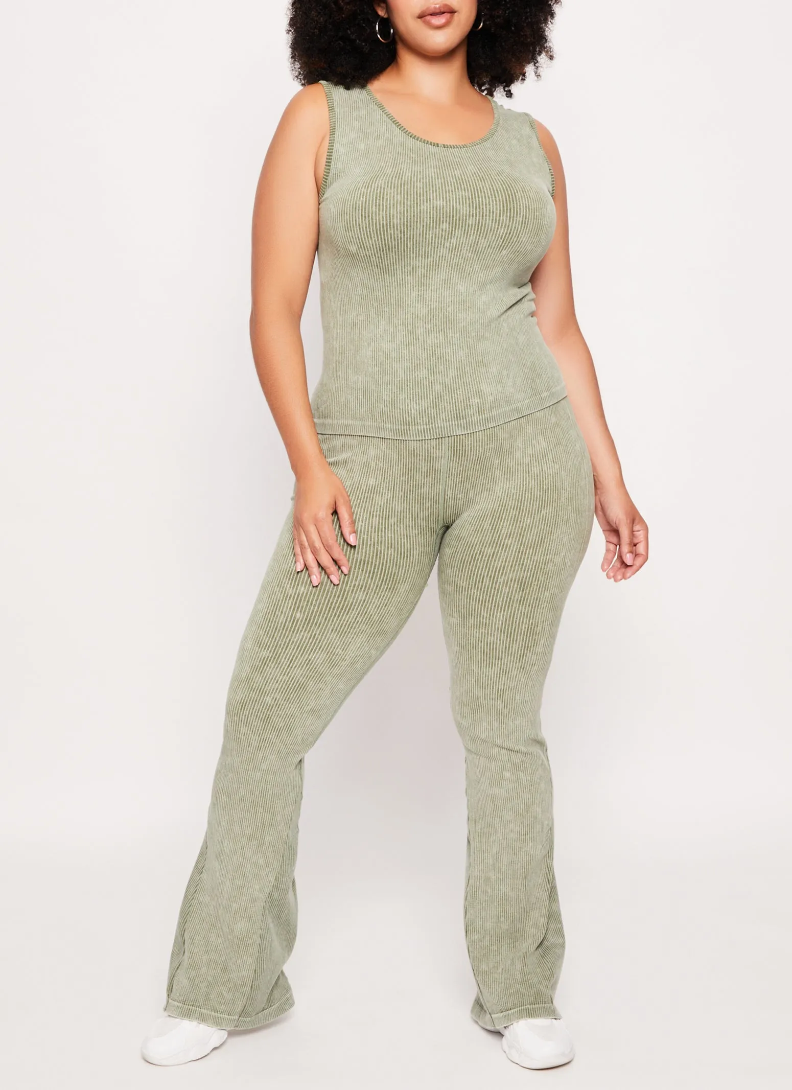 Plus Size Seamless Ribbed Tank Top sold by Rainbow product image thumbnail 2