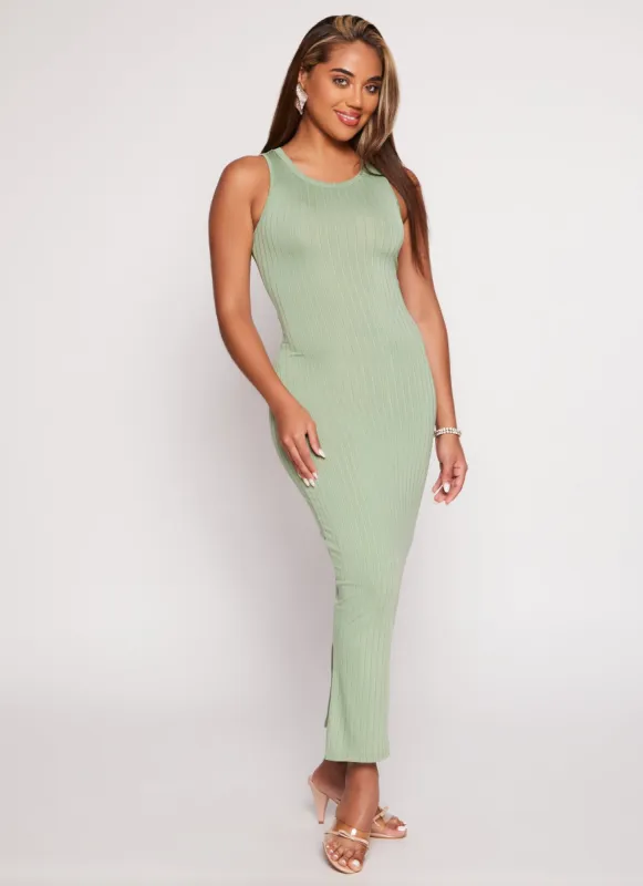 Daisy Ribbed Maxi Tank Dress sold by Rainbow