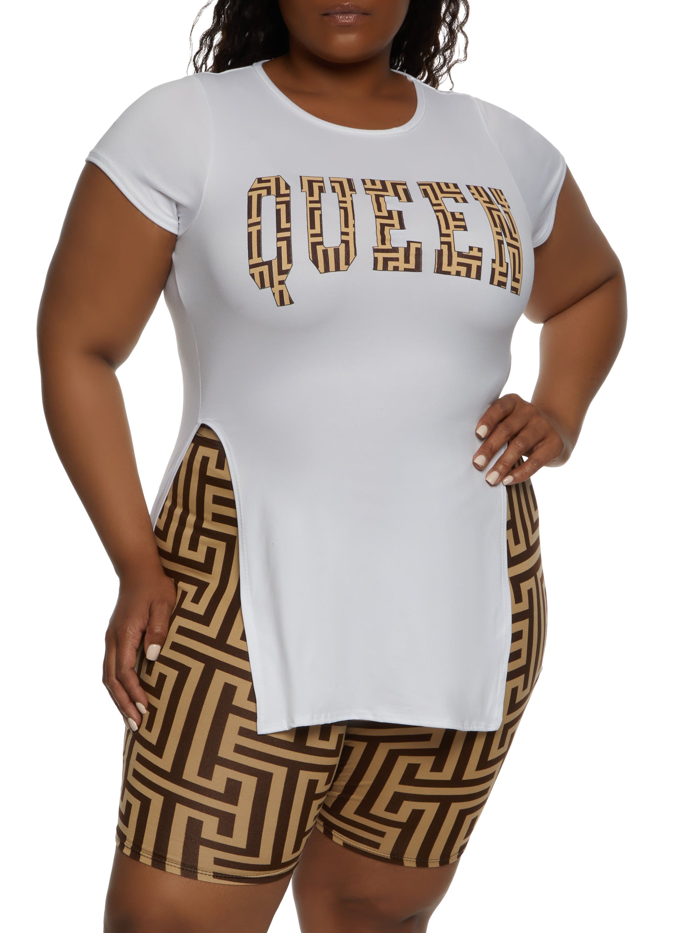 Plus Size Queen Graphic Tunic Tee sold by Rainbow product image thumbnail 2