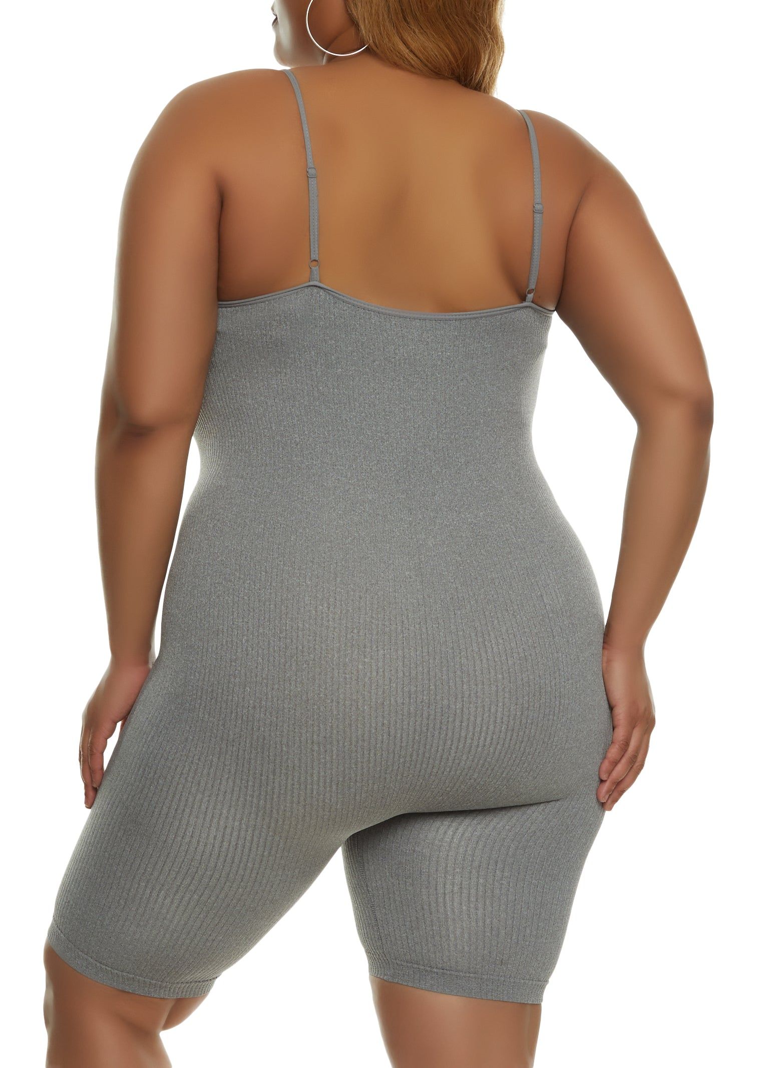 Plus Size Scoop Neck Cami Romper sold by Rainbow product image thumbnail 2