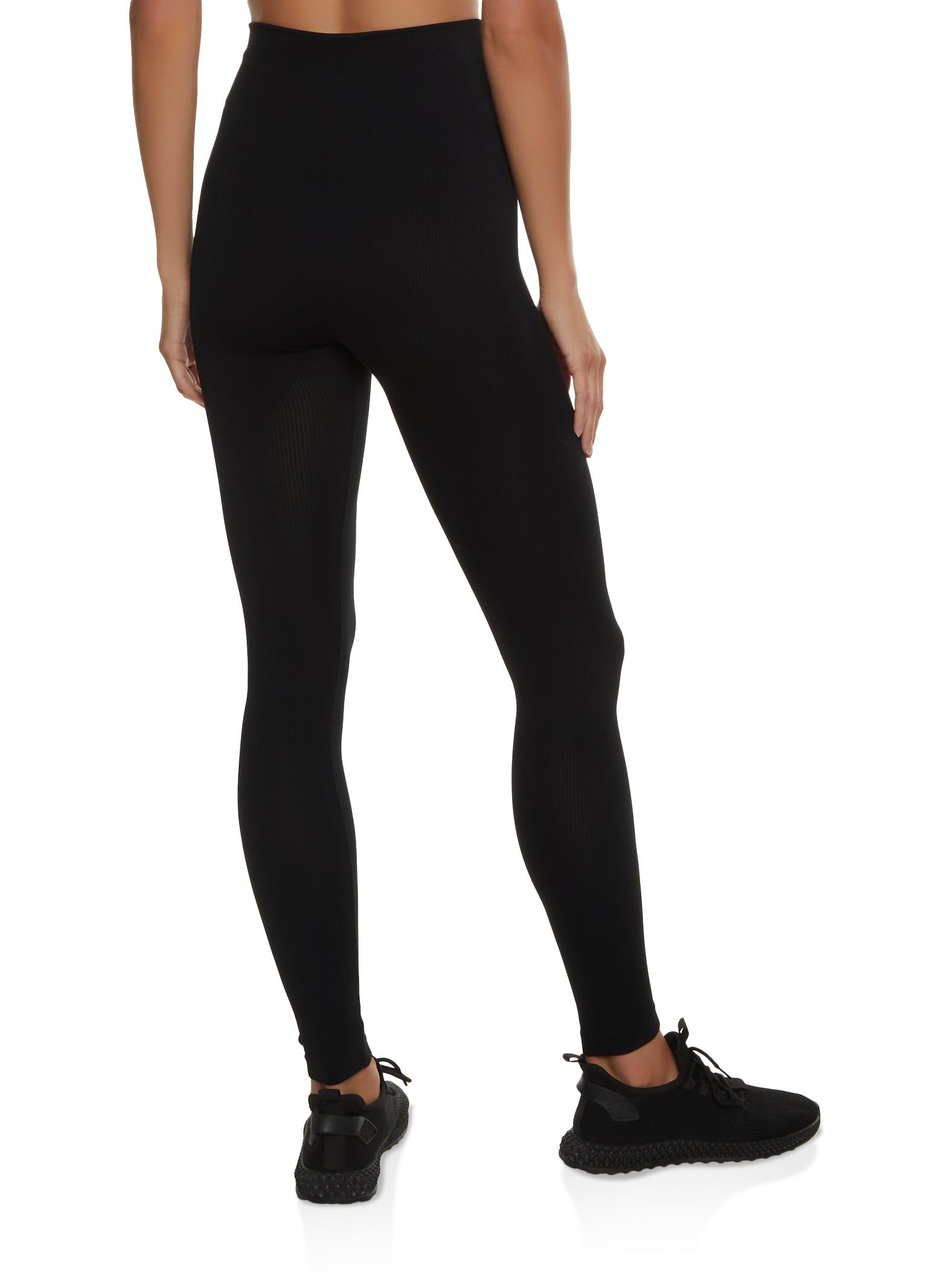 Seamless Compression Rib High Waisted Leggings sold by Rainbow product image thumbnail 2