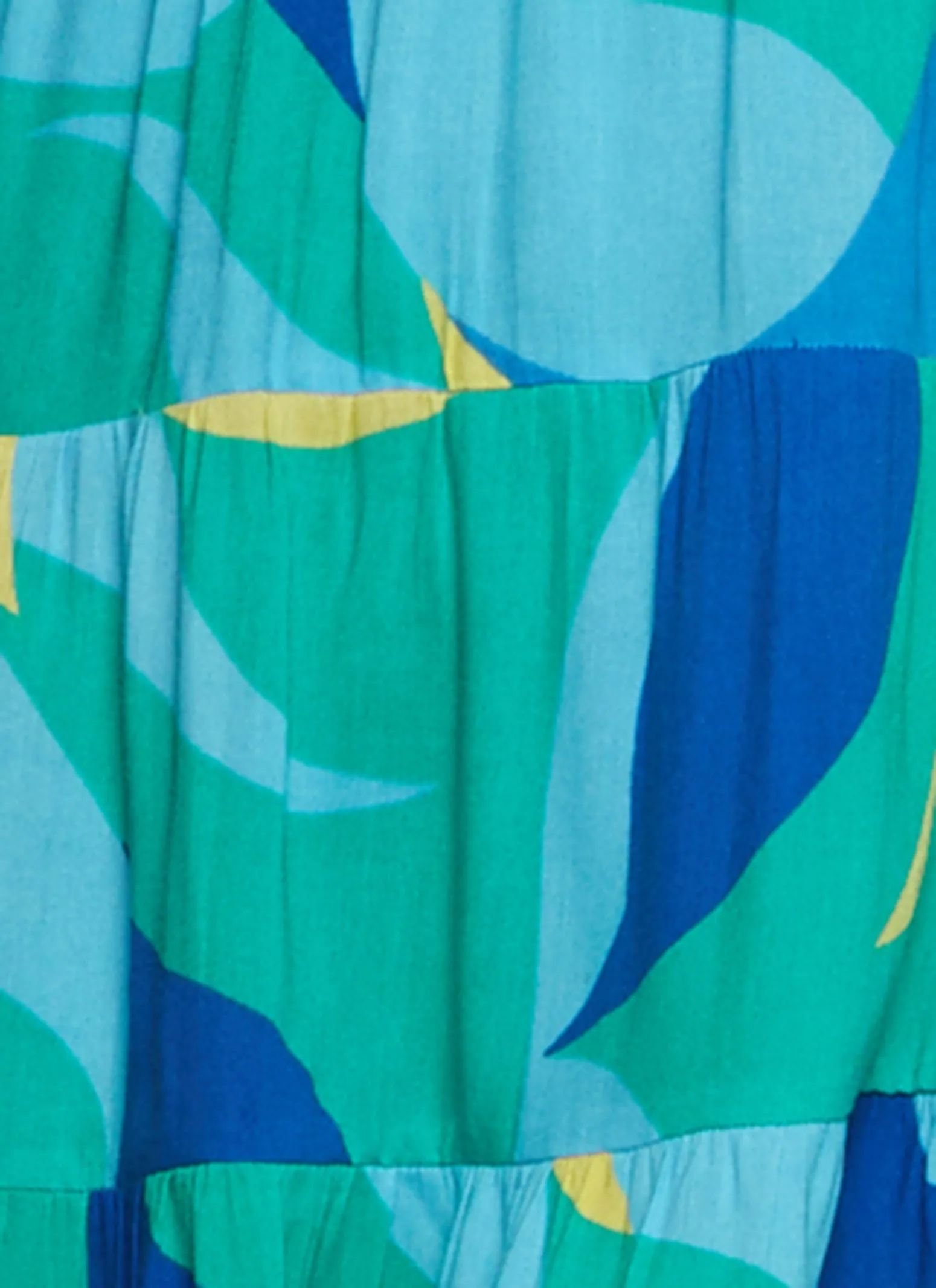 Plus Size Printed Half Button Tiered Shift Dress sold by Rainbow product image thumbnail 4