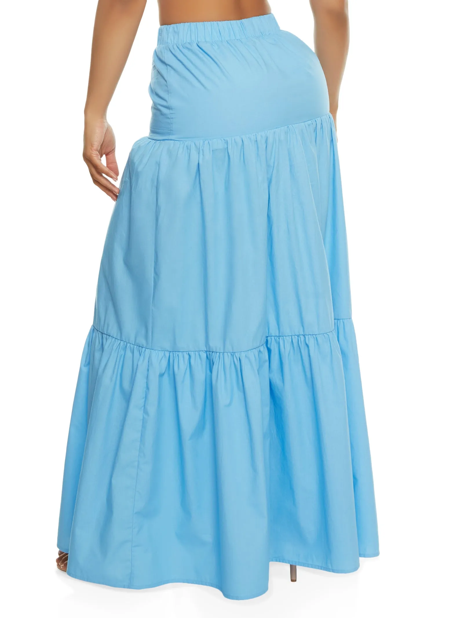 Poplin Tiered Maxi Skirt sold by Rainbow product image thumbnail 2