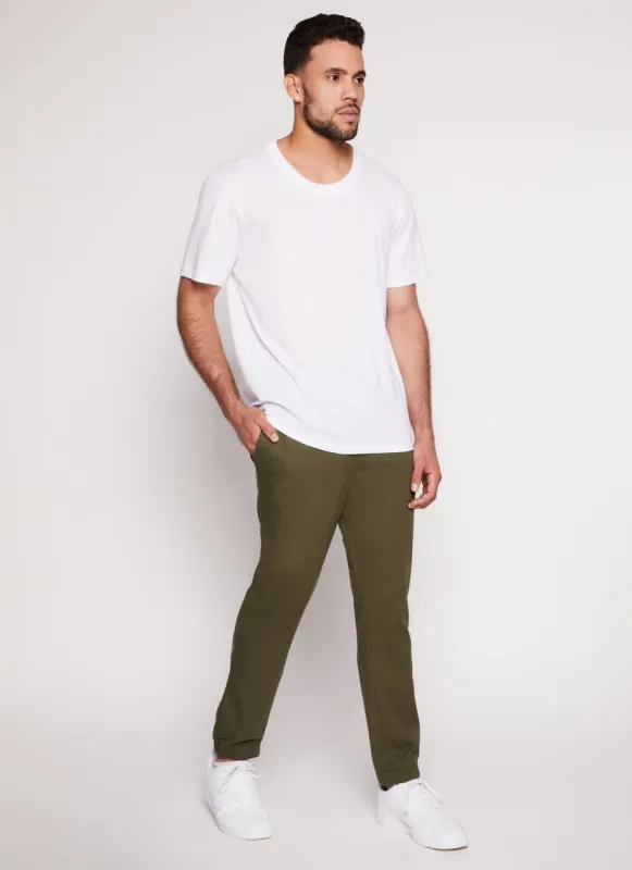 Mens Twill Drawstring Stretch Joggers sold by Rainbow