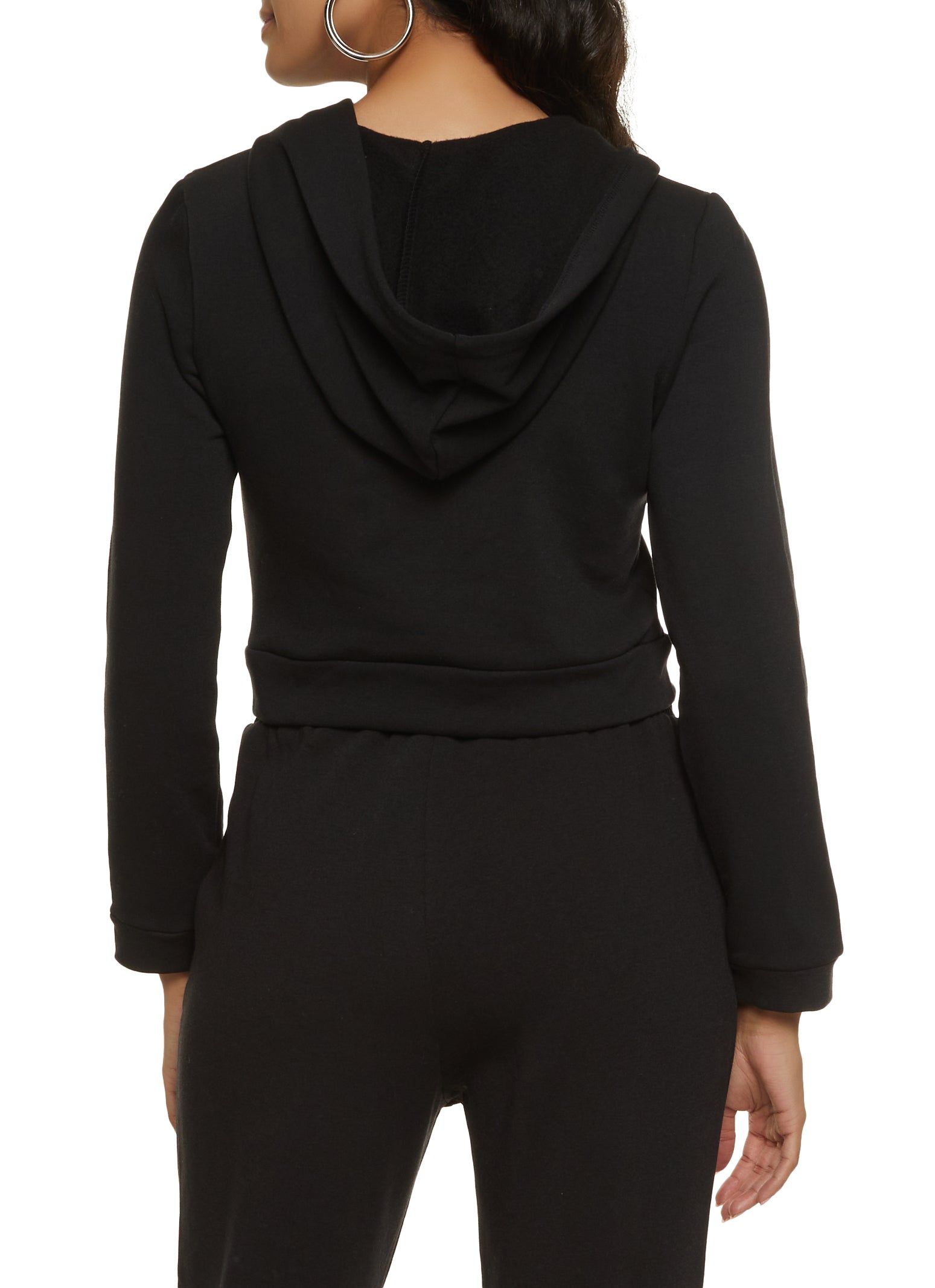 Cropped Zip Front Hoodie sold by Rainbow product image thumbnail 3