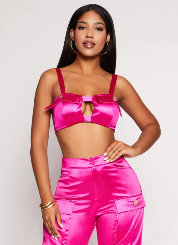 Keyhole Front Bustier Top sold by Rainbow