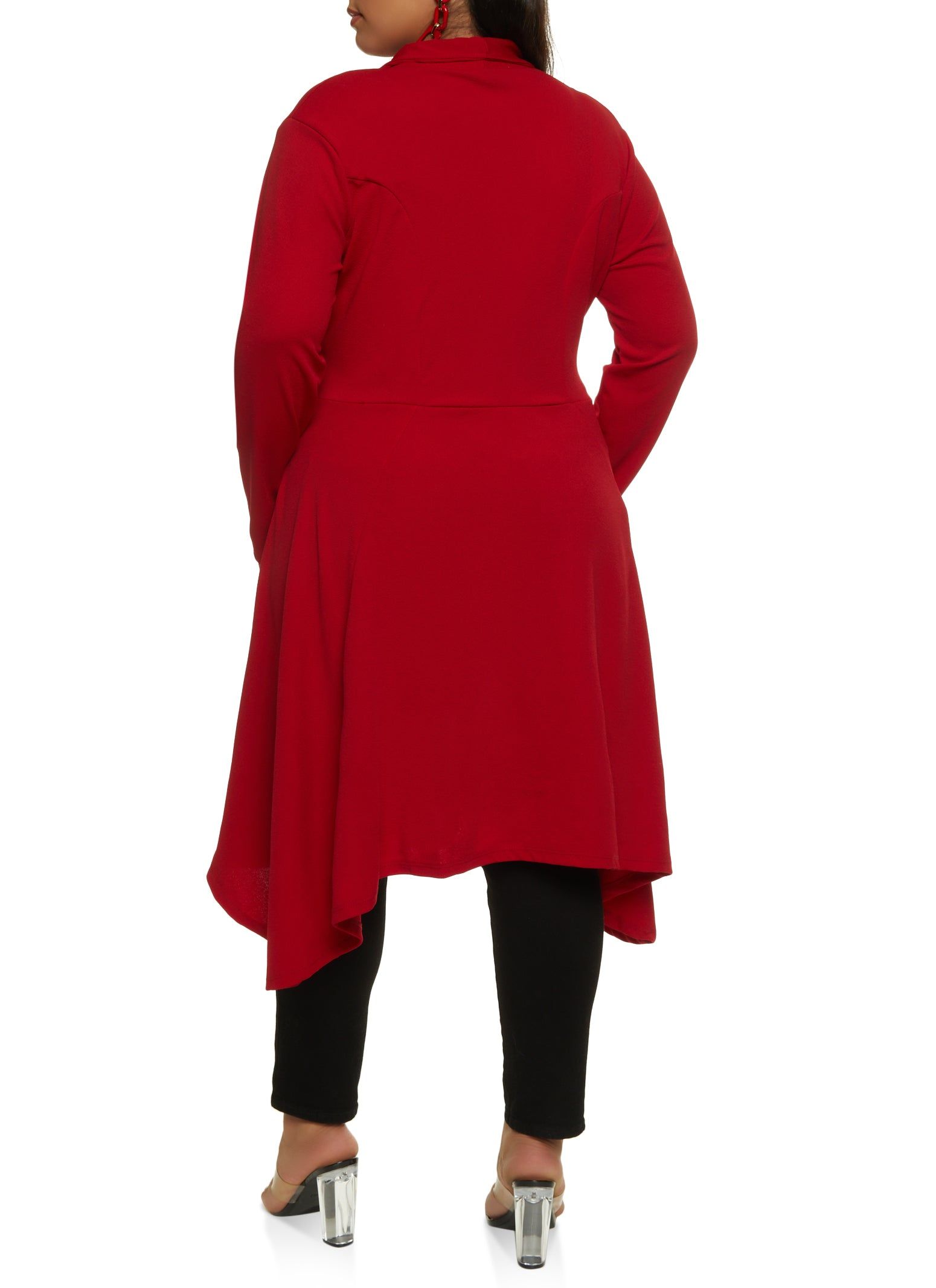 Plus Size Chain Button High Low Blazer sold by Rainbow product image thumbnail 2