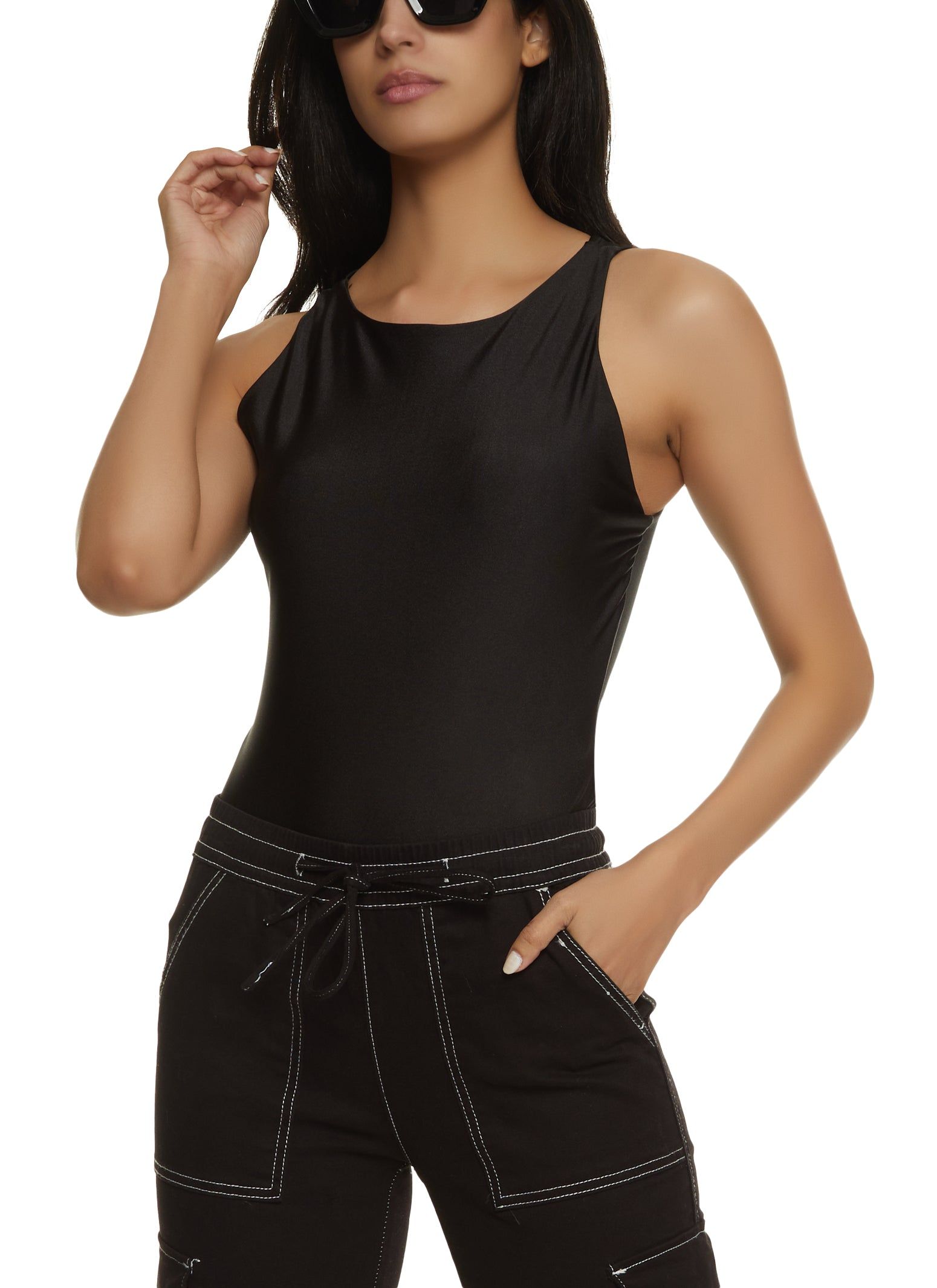 High Neck Tank Bodysuit sold by Rainbow product image thumbnail 2