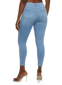WAX Whiskered Skinny Ankle Jeans sold by Rainbow
