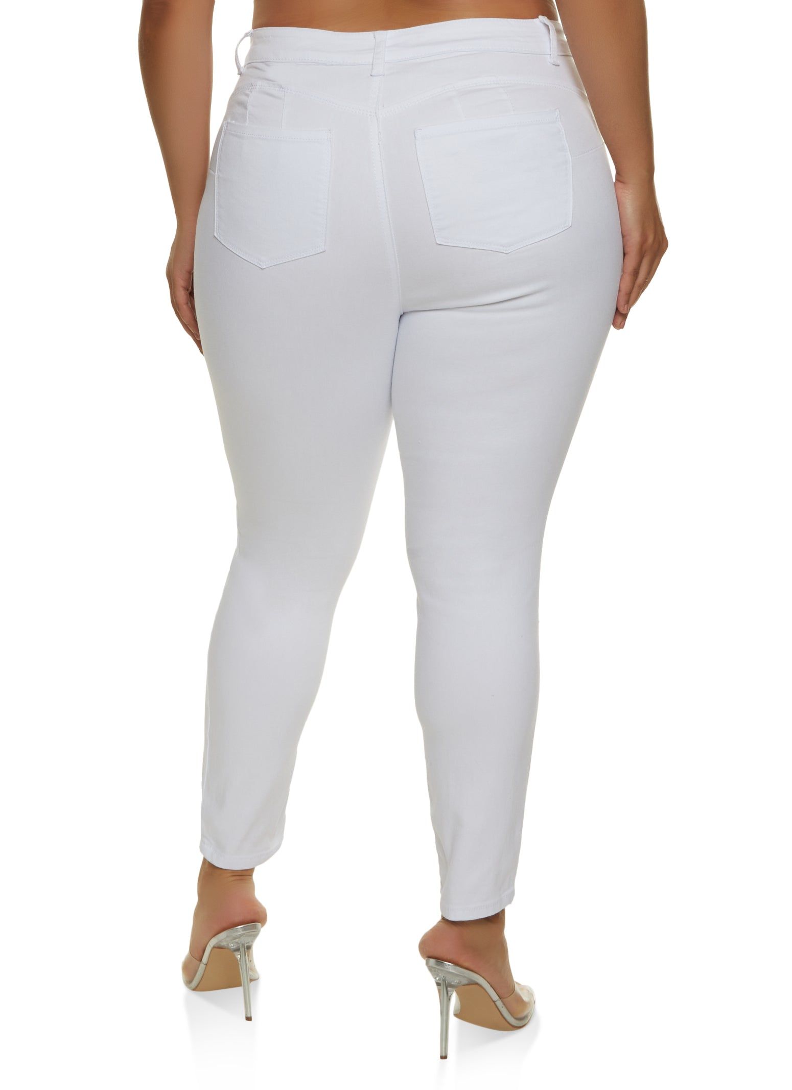 Plus Size WAX High Waist Push Up Skinny Jeans sold by Rainbow product image thumbnail 3