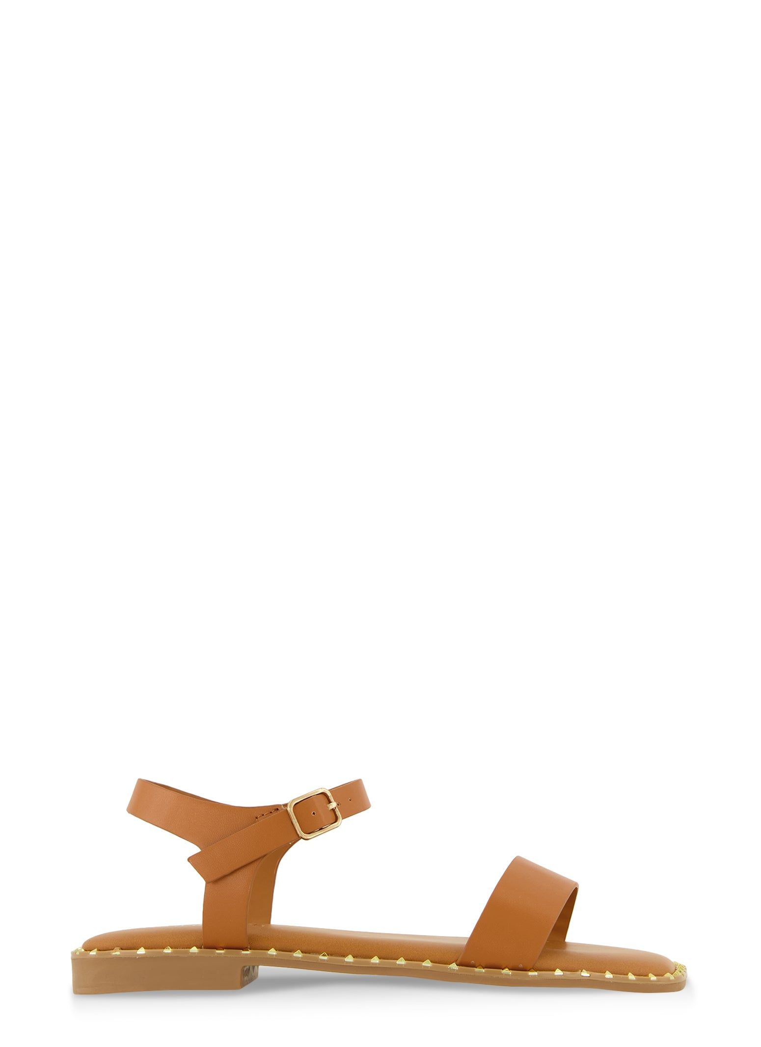 Square Toe Studded Trim Buckle Strap Sandals sold by Rainbow product image thumbnail 2