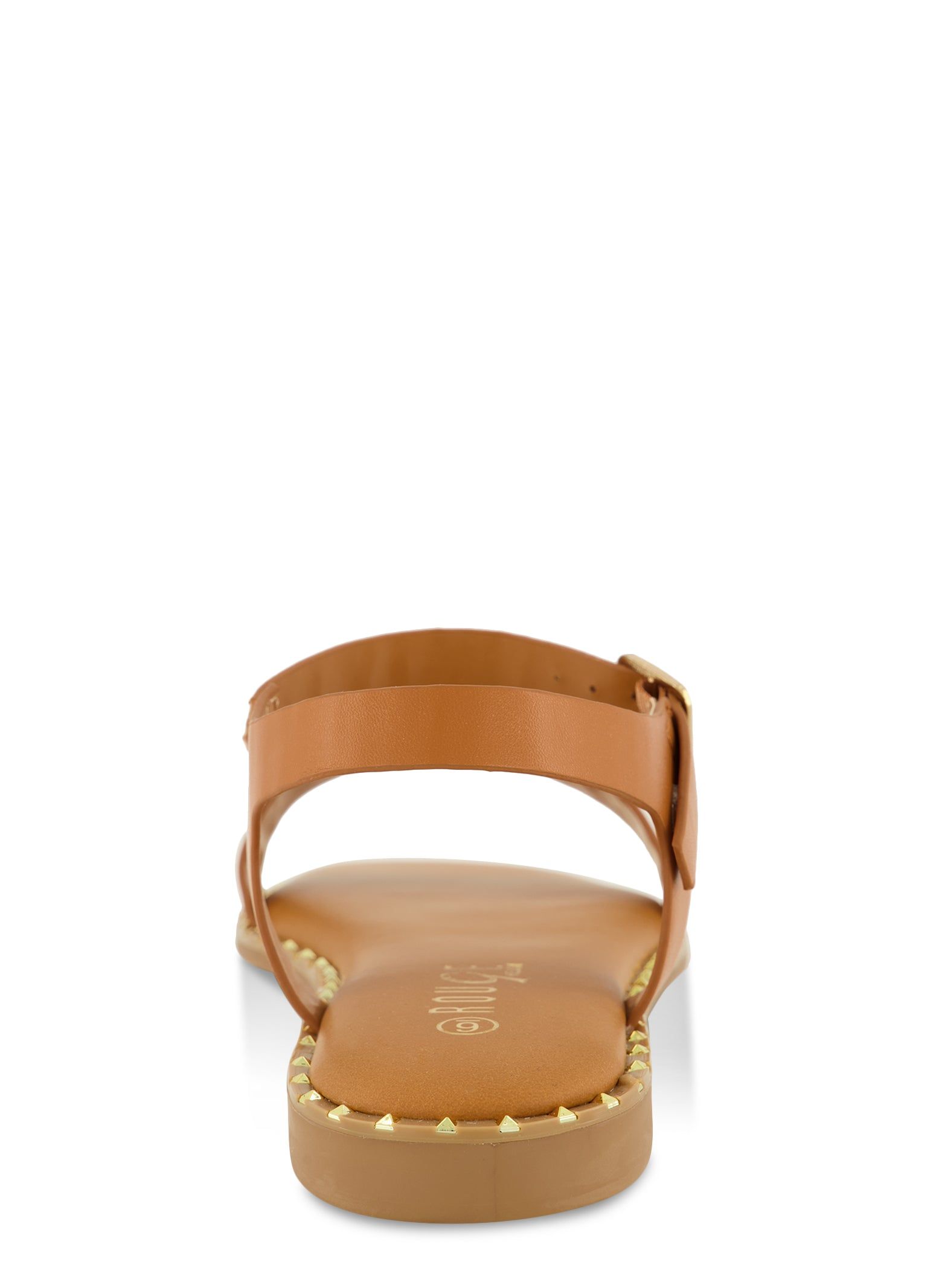 Square Toe Studded Trim Buckle Strap Sandals sold by Rainbow product image thumbnail 3