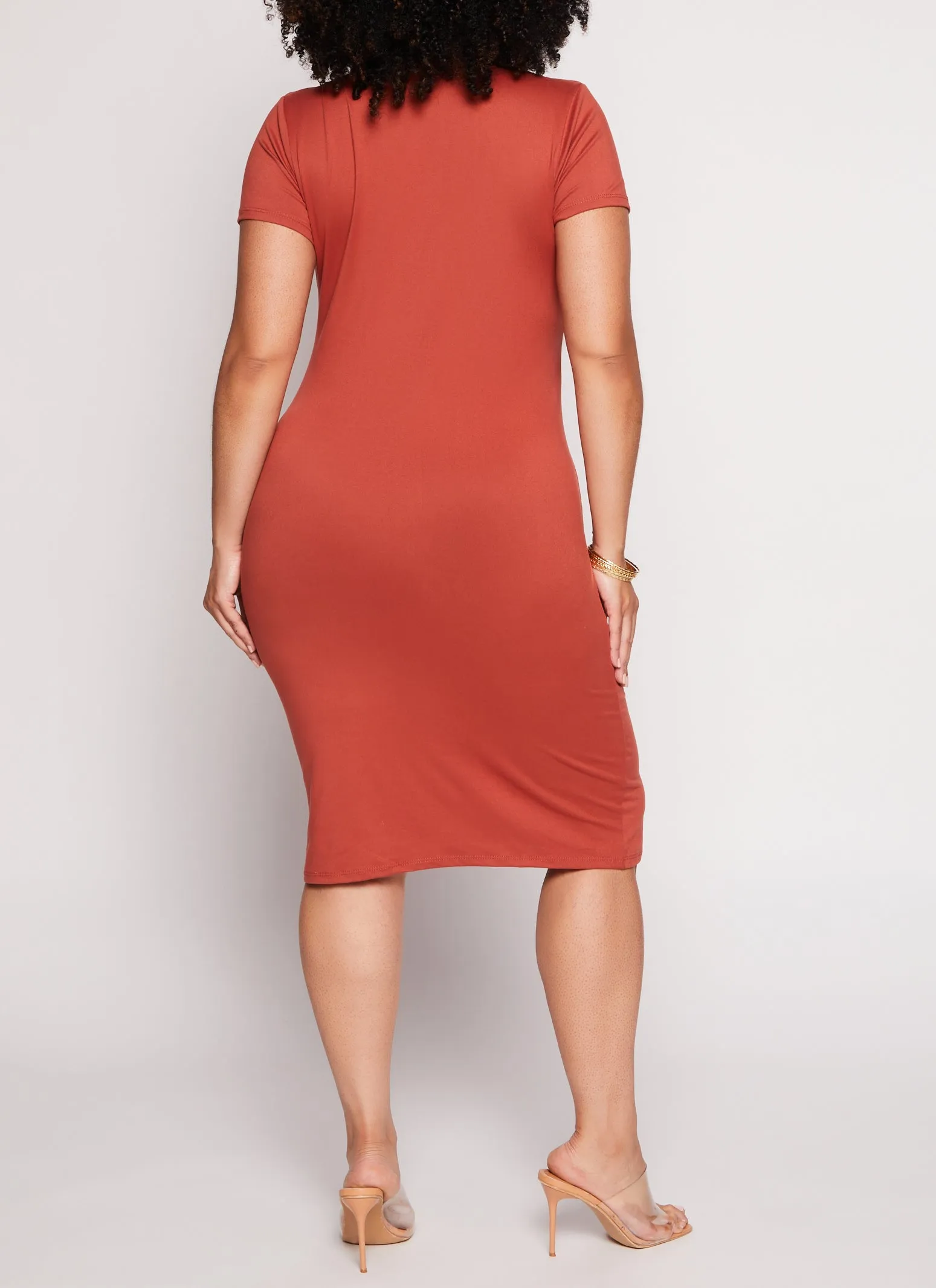 Plus Size Midi T Shirt Dress sold by Rainbow product image thumbnail 3