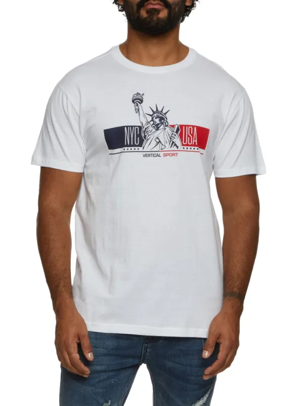 Mens NYC USA Graphic T Shirt sold by Rainbow