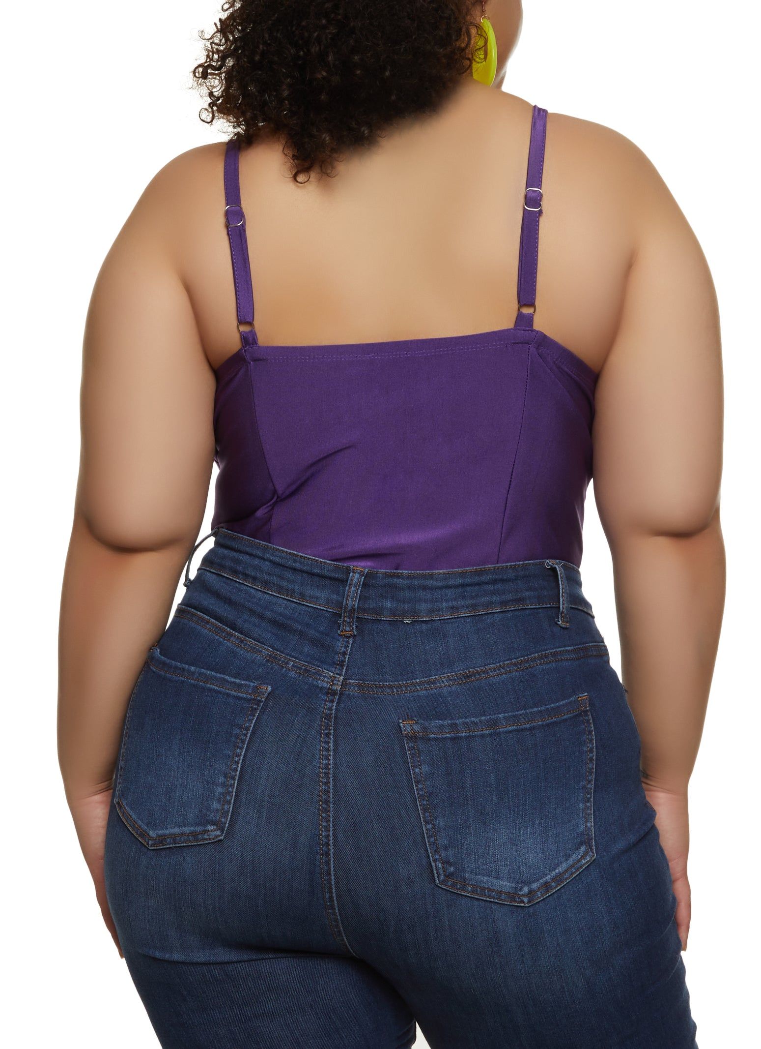 Plus Size Ruched Bustier Bodysuit sold by Rainbow product image thumbnail 3