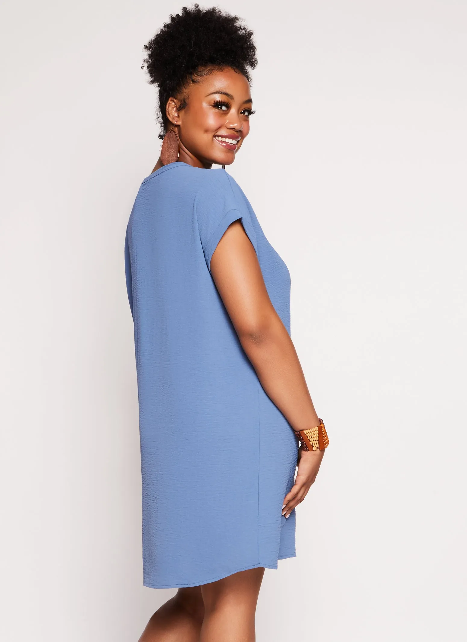 Plus Size Airy Shift Dress sold by Rainbow product image thumbnail 3