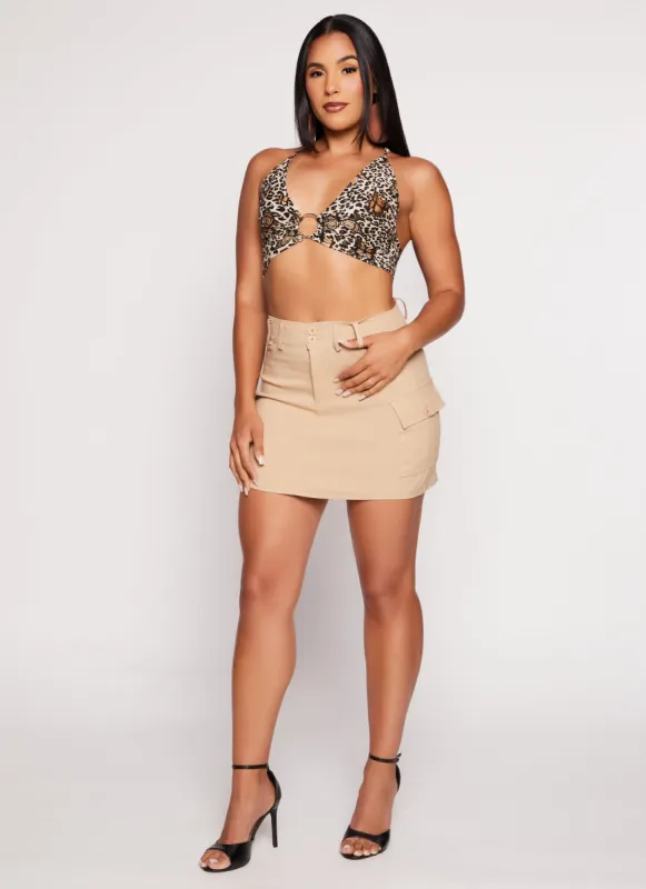 Cargo Pocket Pencil Skirt sold by Rainbow